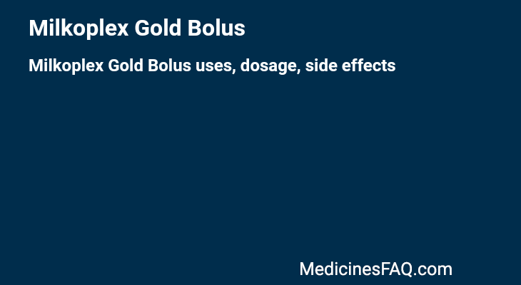 Milkoplex Gold Bolus