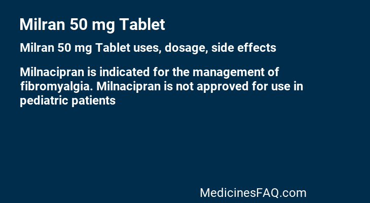 Milran 50 mg Tablet