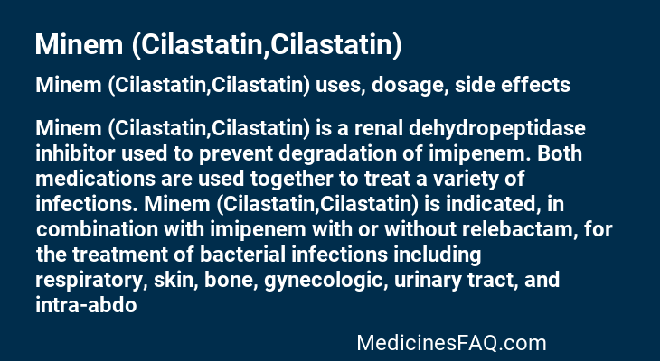 Minem (Cilastatin,Cilastatin)