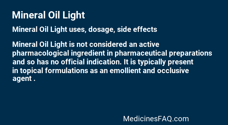 Mineral Oil Light