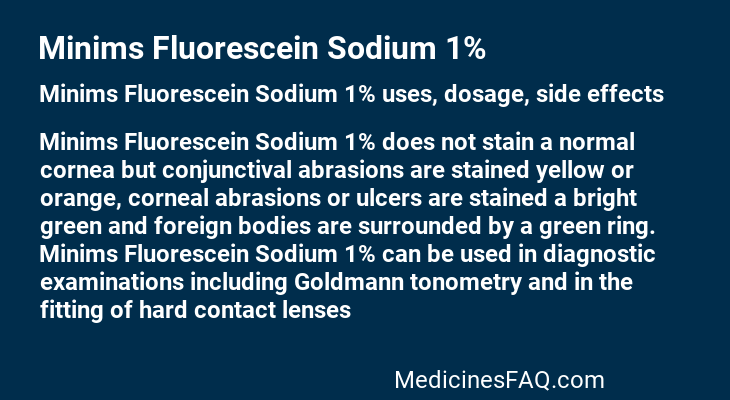 Minims Fluorescein Sodium 1%
