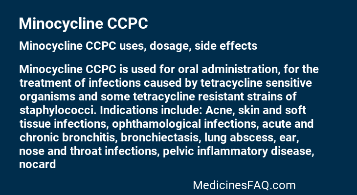 Minocycline CCPC