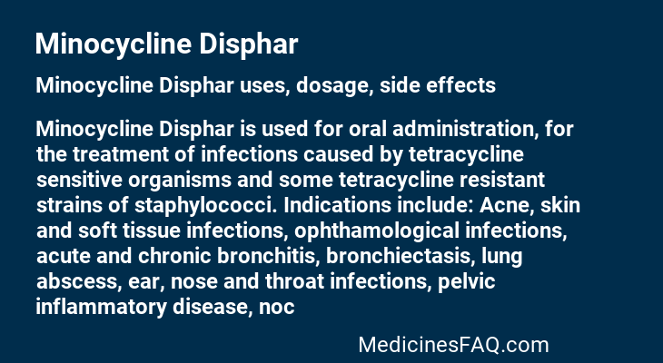 Minocycline Disphar