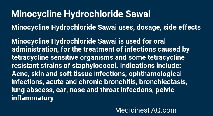 Minocycline Hydrochloride Sawai
