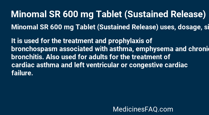 Minomal SR 600 mg Tablet (Sustained Release)