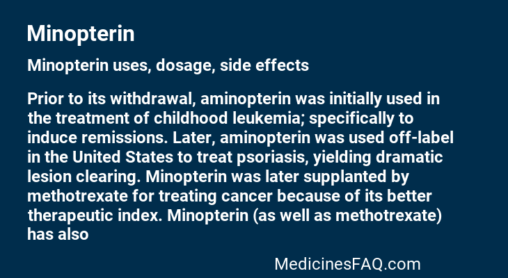 Minopterin