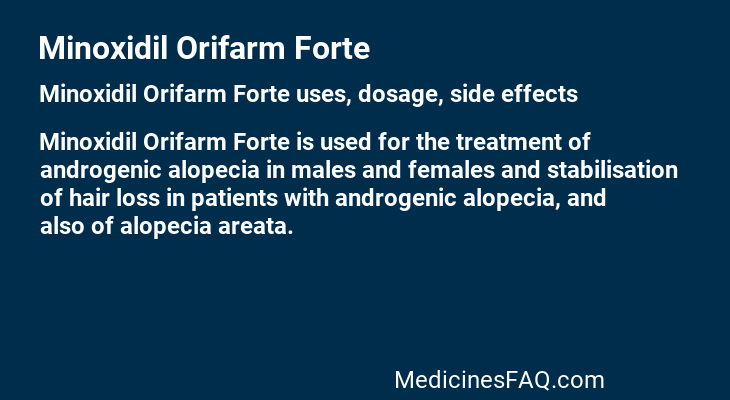 Minoxidil Orifarm Forte