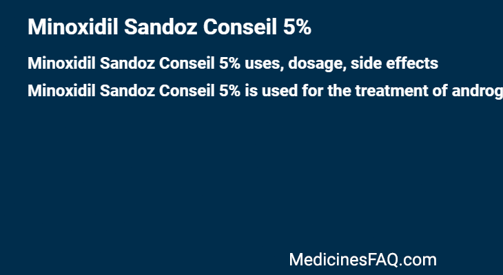 Minoxidil Sandoz Conseil 5%