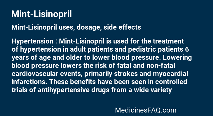 Mint-Lisinopril