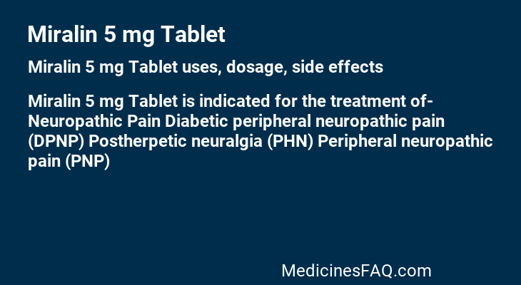 Miralin 5 mg Tablet