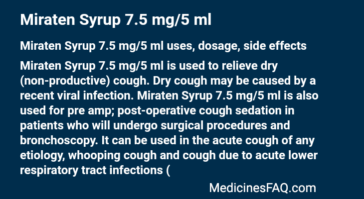 Miraten Syrup 7.5 mg/5 ml