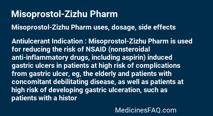 Misoprostol-Zizhu Pharm