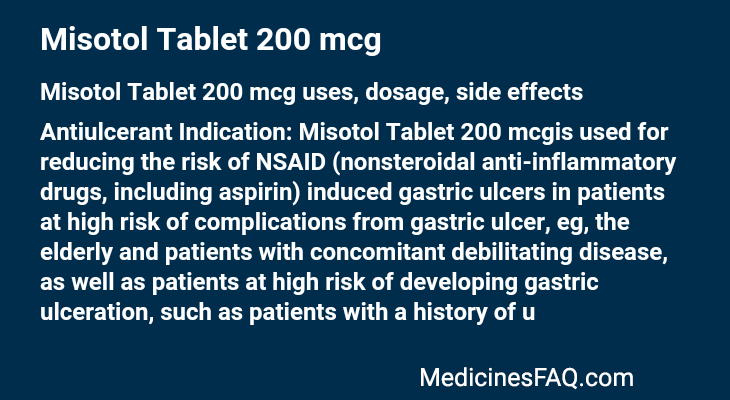 Misotol Tablet 200 mcg