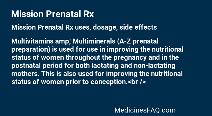 Mission Prenatal Rx