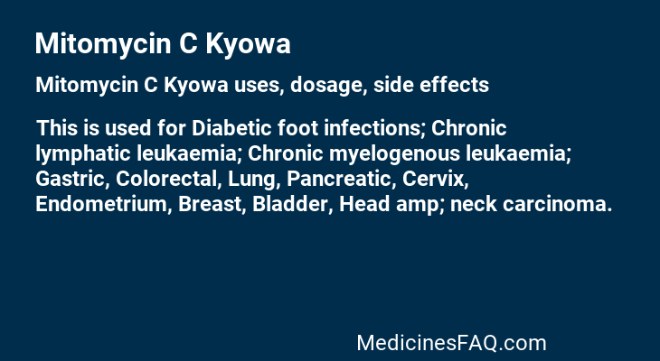 Mitomycin C Kyowa