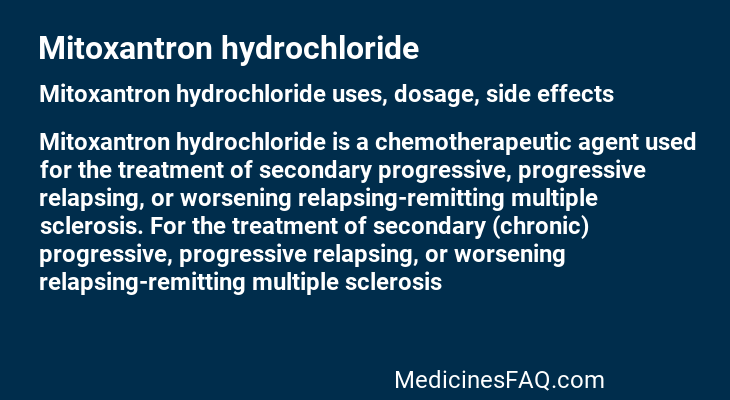 Mitoxantron hydrochloride