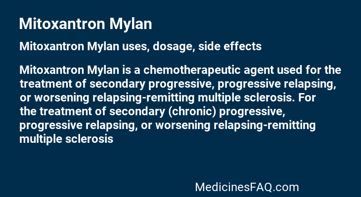 Mitoxantron Mylan