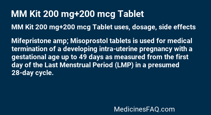 MM Kit 200 mg+200 mcg Tablet