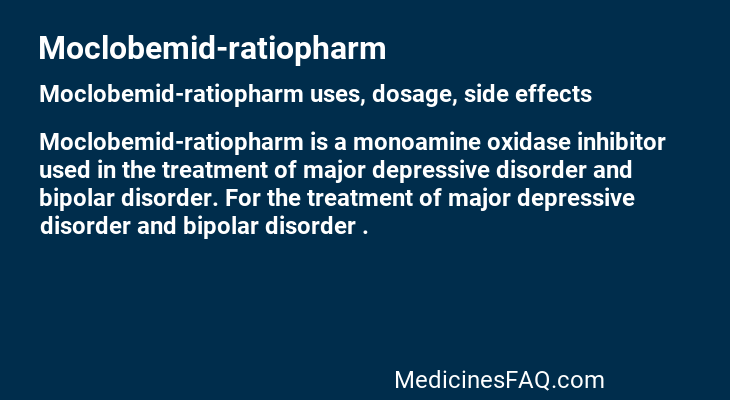 Moclobemid-ratiopharm