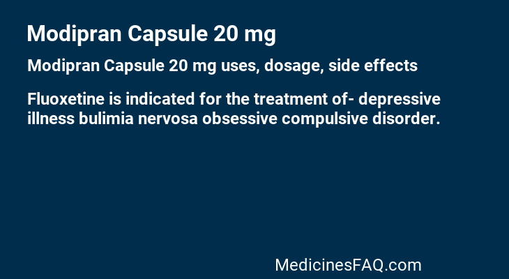 Modipran Capsule 20 mg