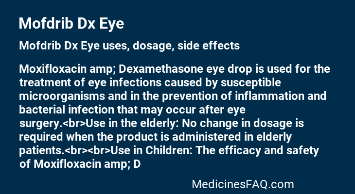 Mofdrib Dx Eye