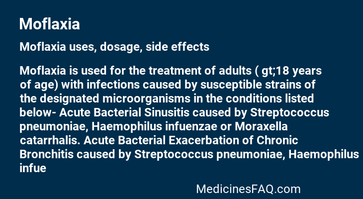 Moflaxia