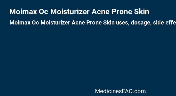 Moimax Oc Moisturizer Acne Prone Skin