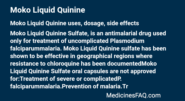 Moko Liquid Quinine