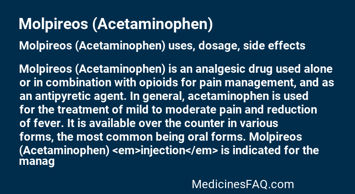 Molpireos (Acetaminophen)