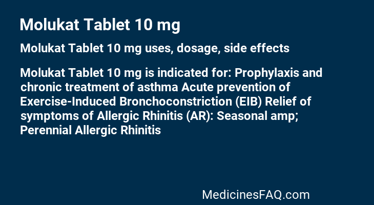 Molukat Tablet 10 mg