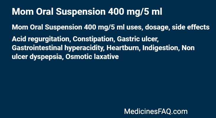 Mom Oral Suspension 400 mg/5 ml