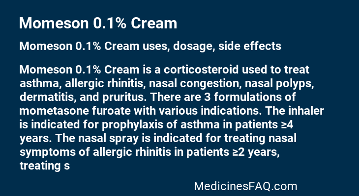 Momeson 0.1% Cream