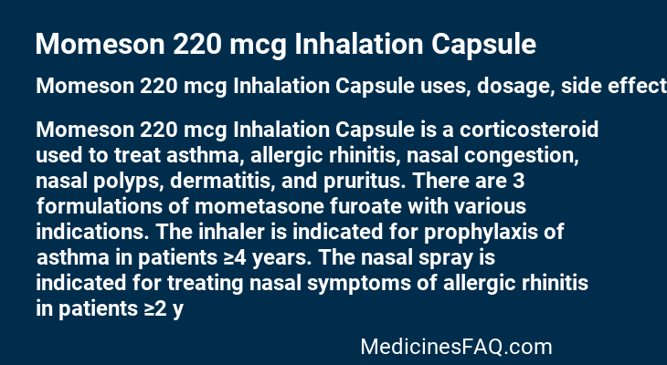 Momeson 220 mcg Inhalation Capsule