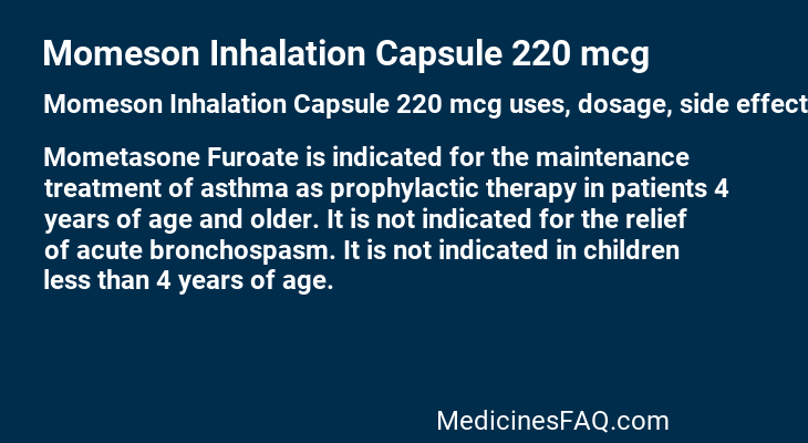 Momeson Inhalation Capsule 220 mcg