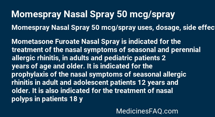 Momespray Nasal Spray 50 mcg/spray