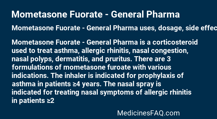 Mometasone Fuorate - General Pharma
