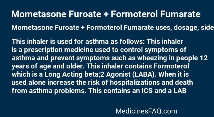 Mometasone Furoate + Formoterol Fumarate