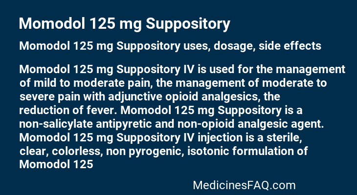 Momodol 125 mg Suppository