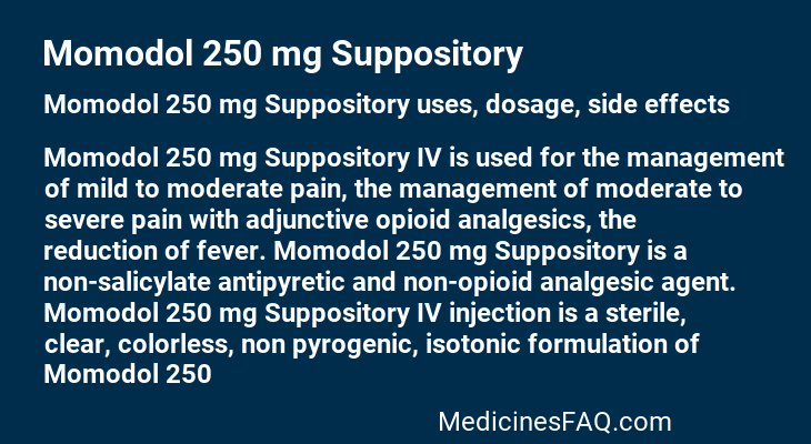 Momodol 250 mg Suppository