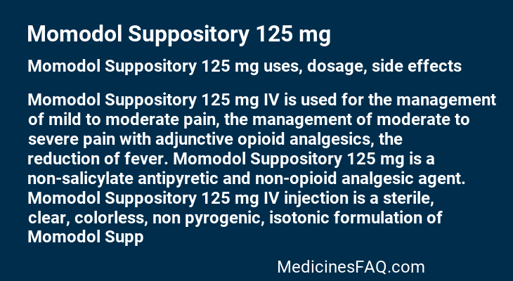 Momodol Suppository 125 mg