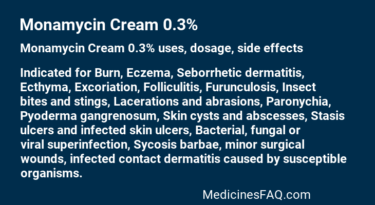 Monamycin Cream 0.3%