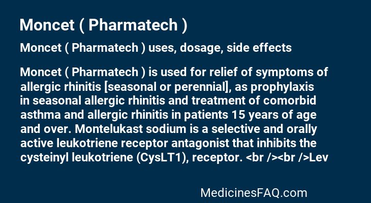 Moncet ( Pharmatech )