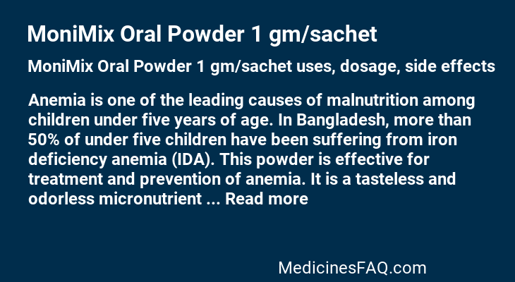 MoniMix Oral Powder 1 gm/sachet