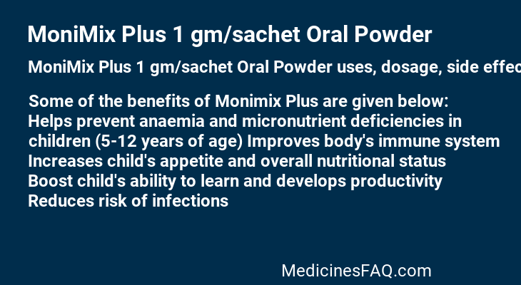 MoniMix Plus 1 gm/sachet Oral Powder