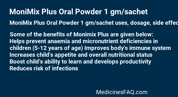 MoniMix Plus Oral Powder 1 gm/sachet