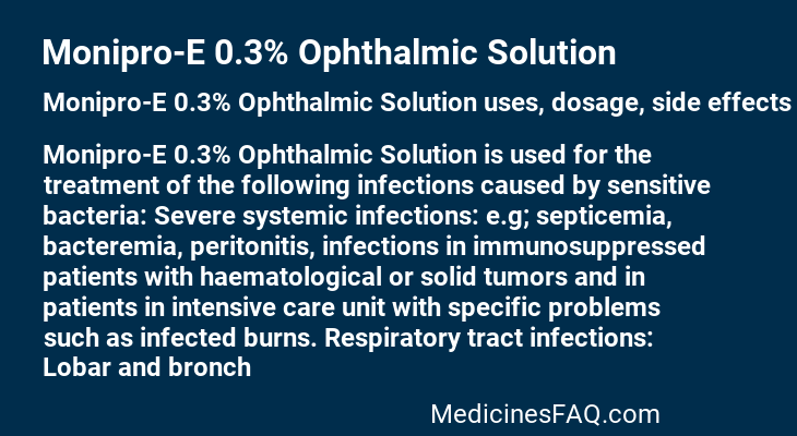 Monipro-E 0.3% Ophthalmic Solution