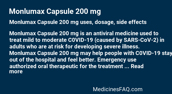 Monlumax Capsule 200 mg