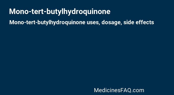 Mono-tert-butylhydroquinone
