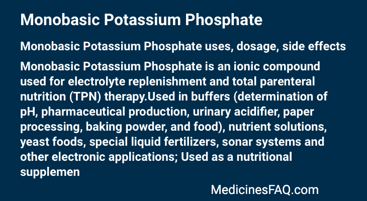 Monobasic Potassium Phosphate
