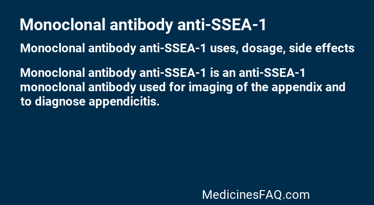 Monoclonal antibody anti-SSEA-1